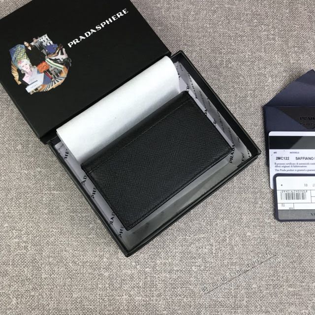 prada卡包 普拉達專櫃最新款 2MC122 PRADA爆款男士卡包  pyd2099